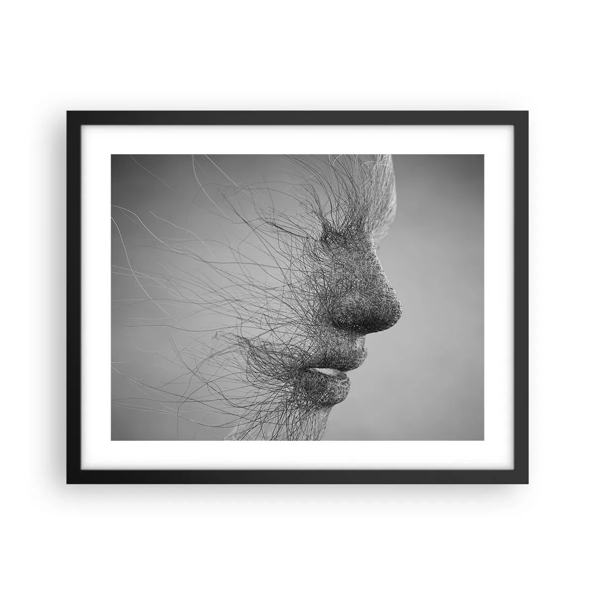 Affisch i svart ram - Vindens ande - 50x40 cm