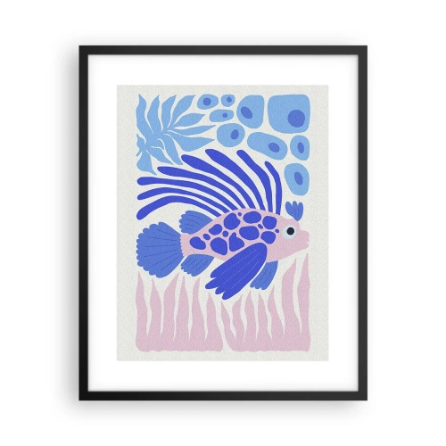 Affisch i svart ram - I sitt rätta miljö - 40x50 cm