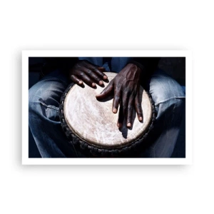 Affisch - Lev efter din rytm - 91x61 cm