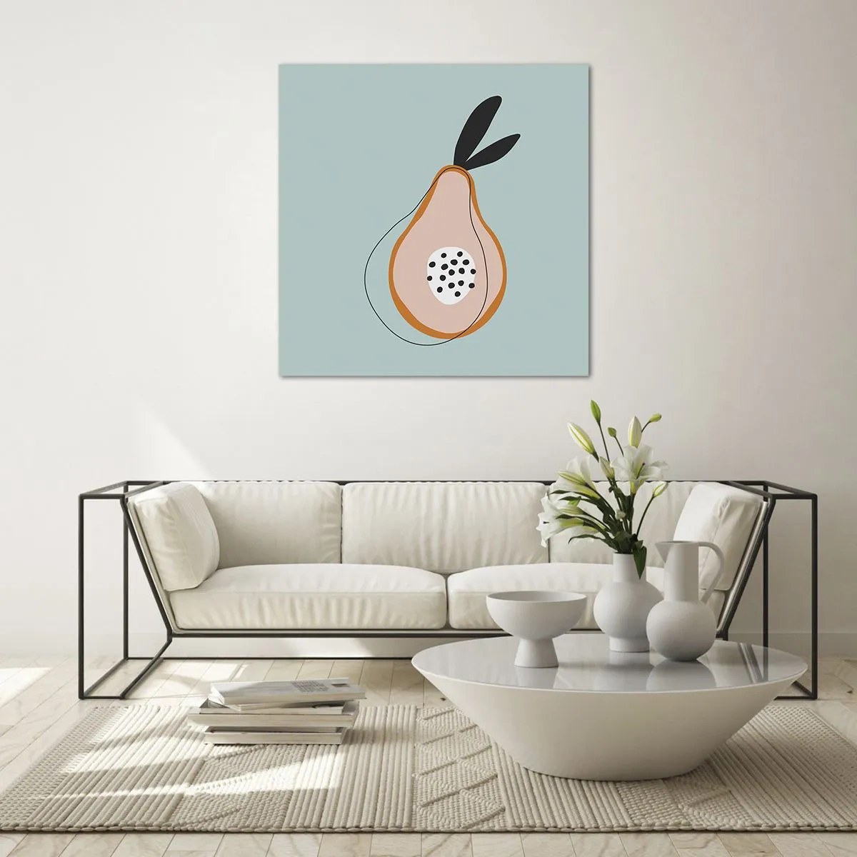 Glastavla - Bild på glas - Att tränga in i sakens natur - 30x30 cm