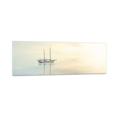 Glastavla - Bild på glas - I ett hav av tystnad - 160x50 cm
