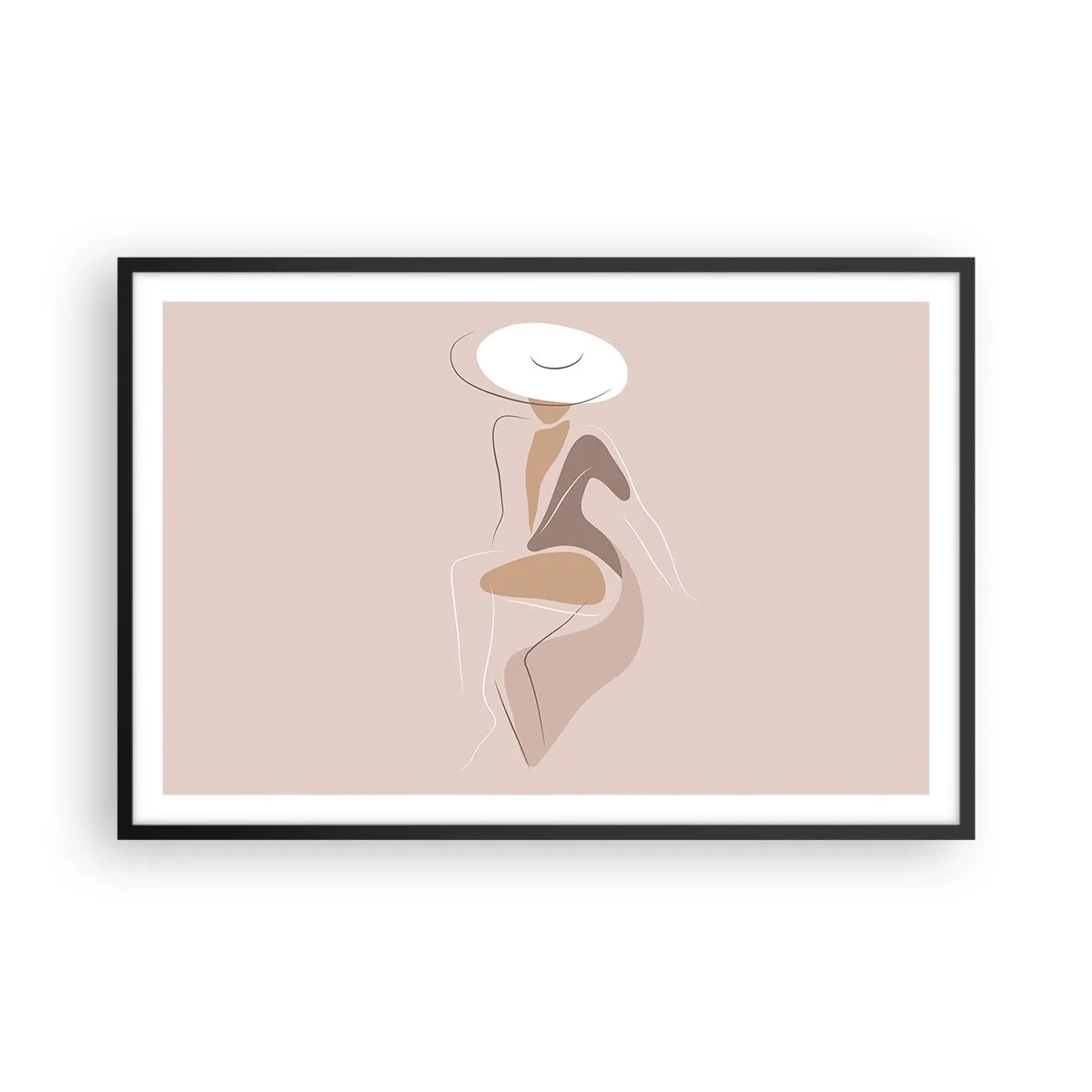 Affisch i svart ram - Att vara dam - 91x61 cm