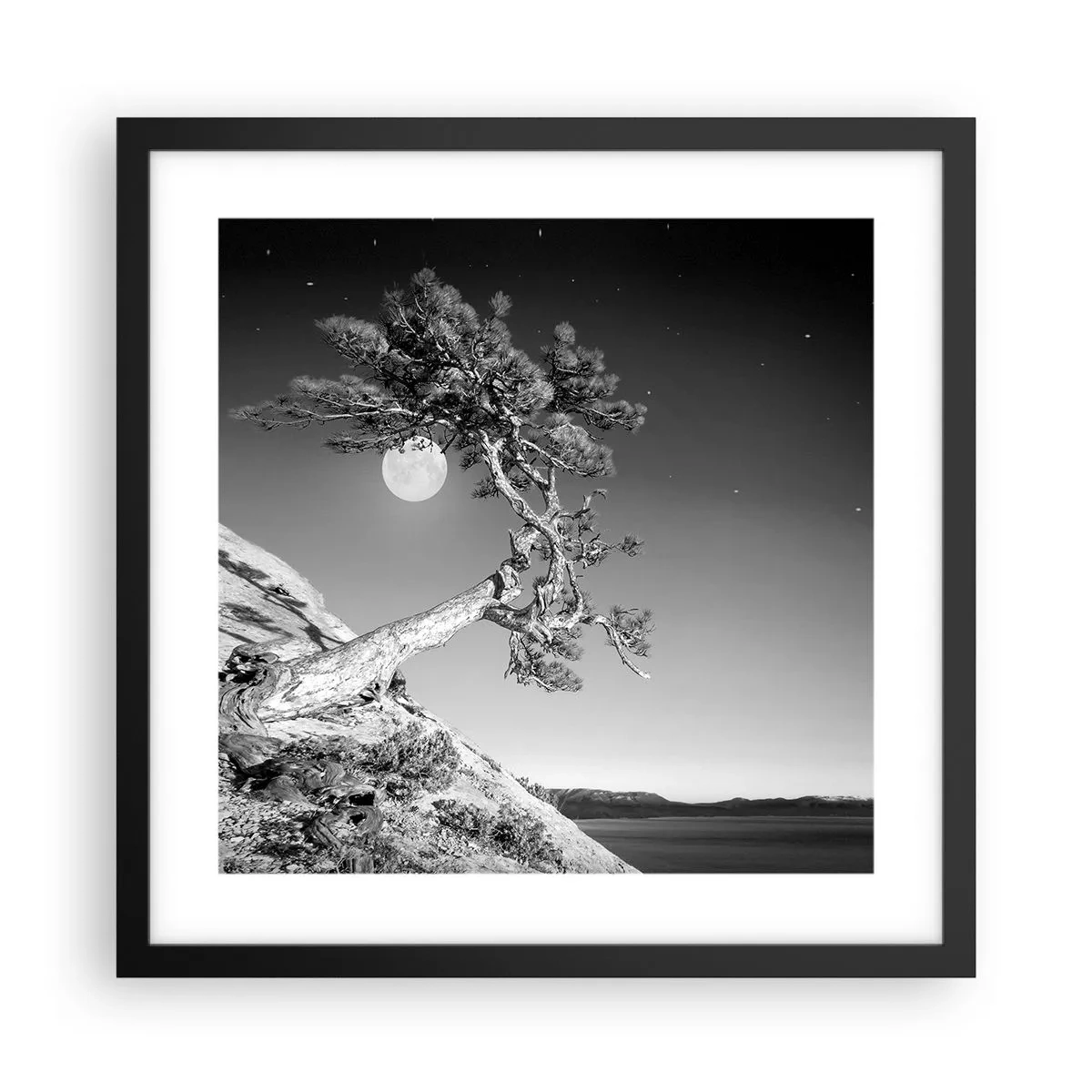 Affisch i svart ram - Segerrik kämpe - 40x40 cm