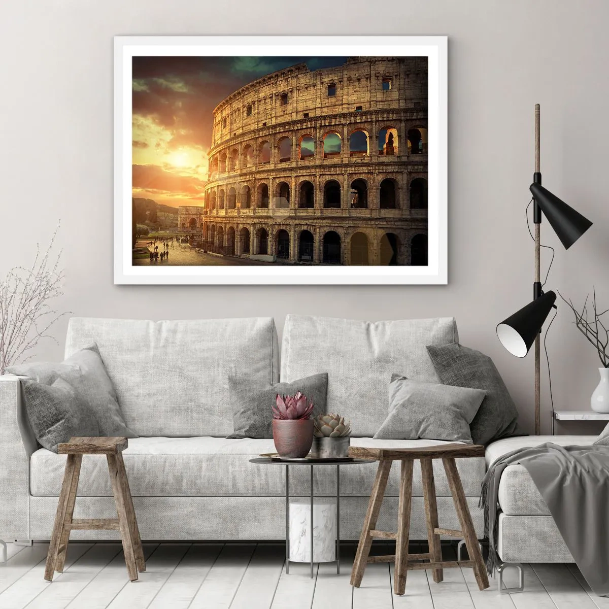 Affisch i vit ram - Kolossalt intryck - 50x40 cm