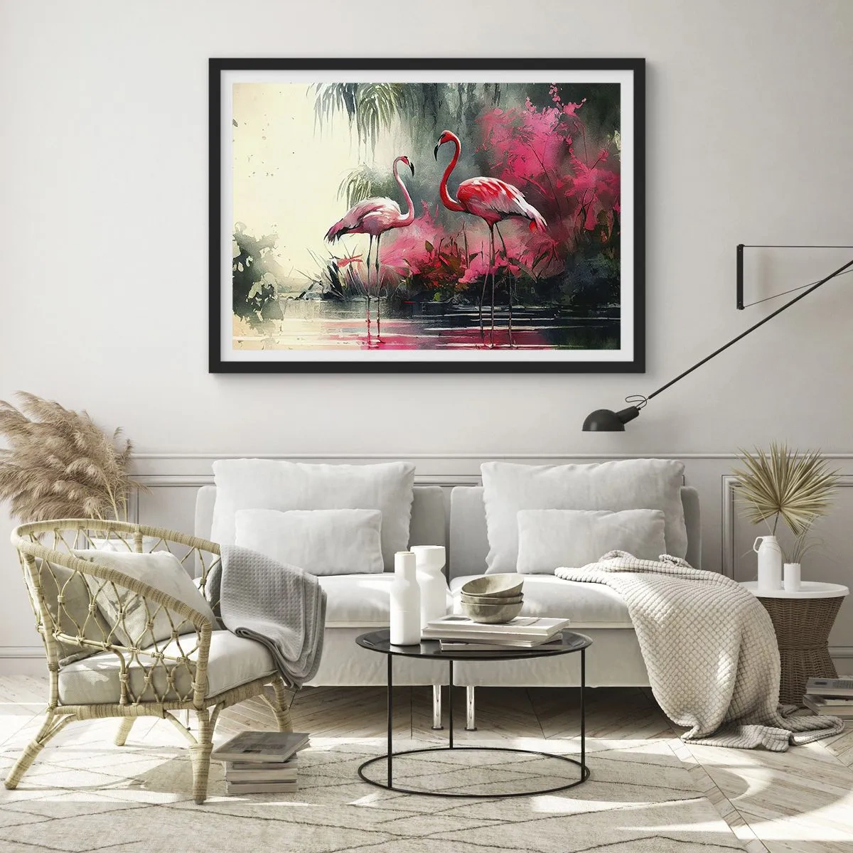 Affisch i svart ram - En lektion i naturlig charm - 70x50 cm