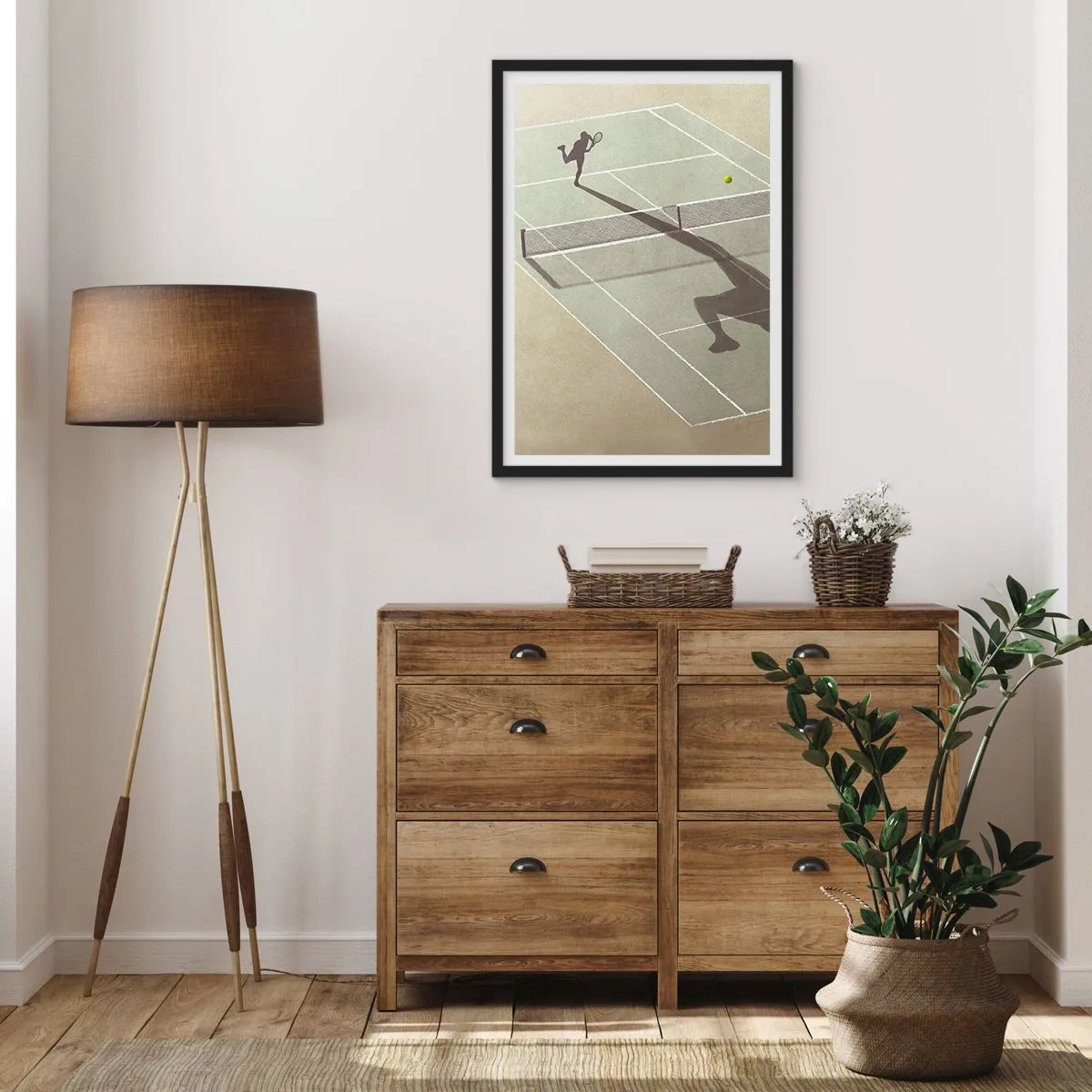 Affisch i svart ram - Övervinna sig själv - 70x100 cm