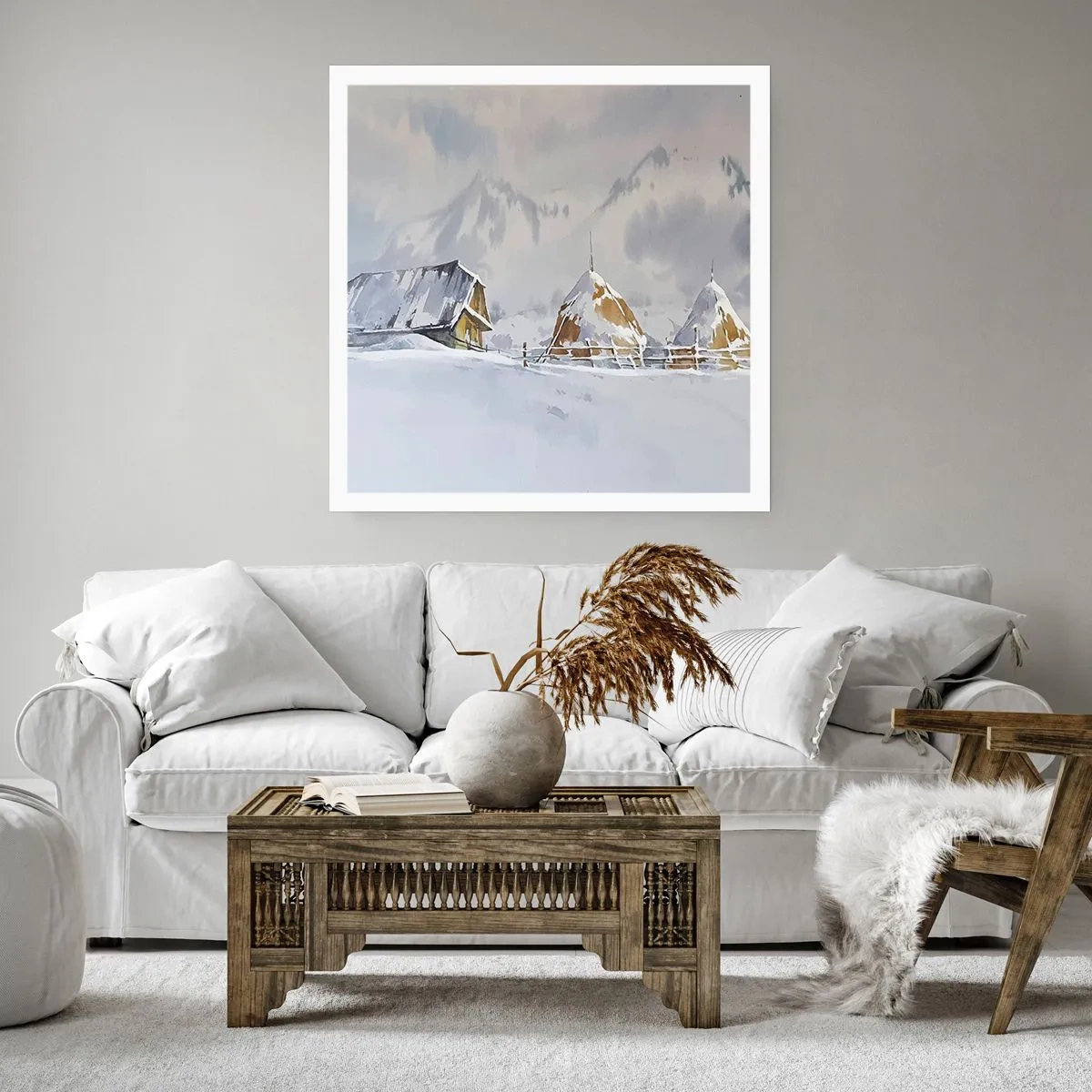 Affisch - I snödalen - 50x50 cm