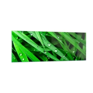 Glastavla - Bild på glas - Spela grönt - 140x50 cm