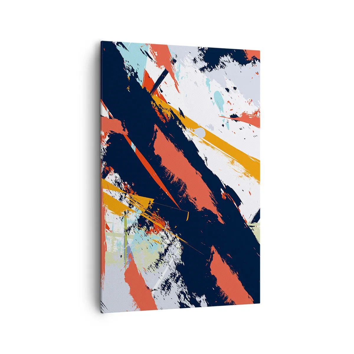 Canvastavla - Bild på duk - Dynamisk komposition - 80x120 cm