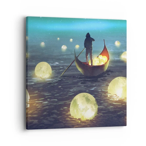 Canvastavla - Bild på duk - Saker som filosoferna inte drömt om - 40x40 cm