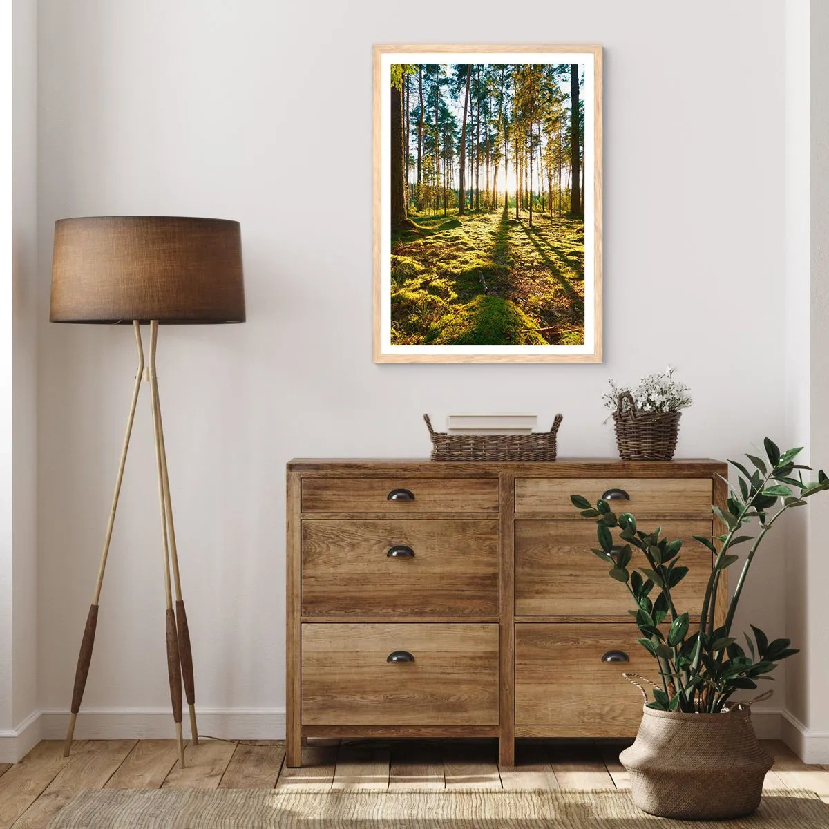 Affisch i ram av ljusek - ...Bortom sjunde skogen - 30x40 cm