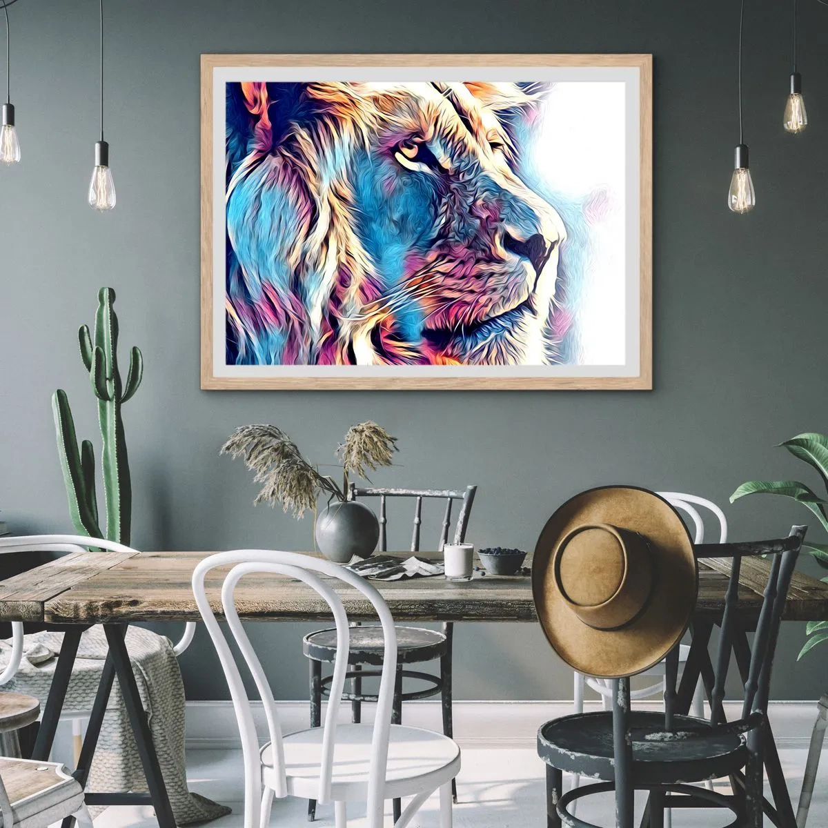 Affisch i ram av ljusek - Naturens klokhet - 70x50 cm