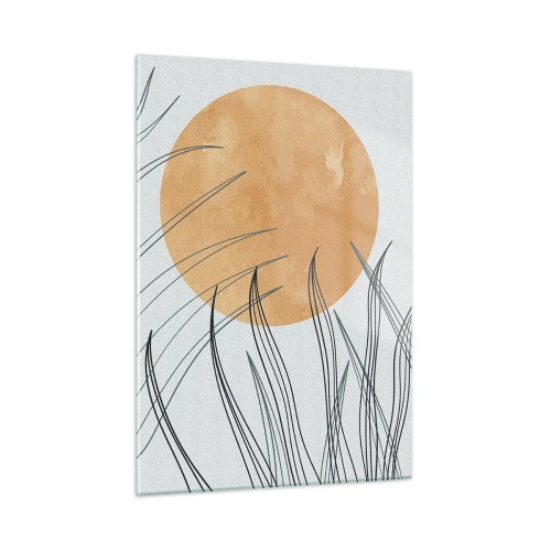 Glastavla - Bild på glas - Alltid mot solen - 50x70 cm