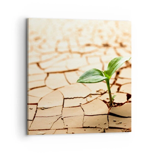 Canvastavla - Bild på duk - Obesegrad livskraft - 70x70 cm