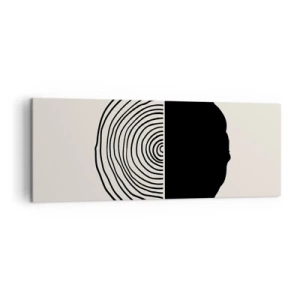 Canvastavla - Bild på duk - Hälften hälften - 140x50 cm