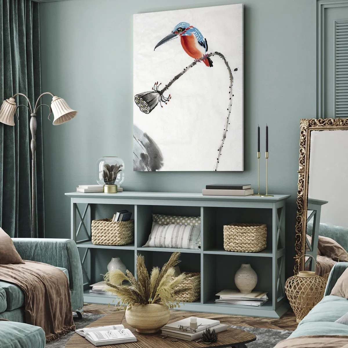 Canvastavla - Bild på duk - Ängens liv - 50x70 cm