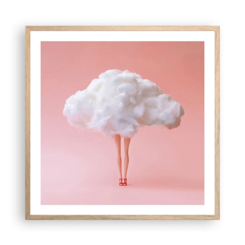 Affisch i ram av ljusek - Söt utfästelse - 60x60 cm