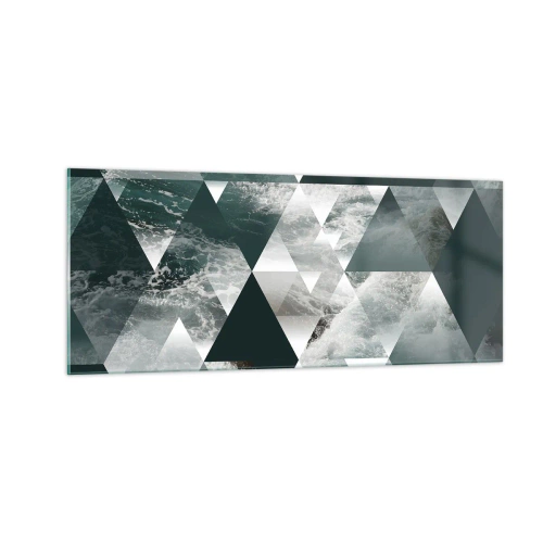 Glastavla - Bild på glas - Kristallperspektiv - 100x40 cm