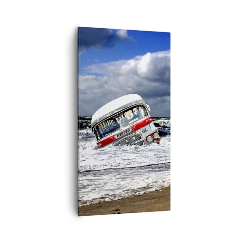 Canvastavla - Bild på duk - Förvånad? - 55x100 cm