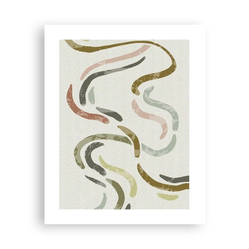 Affisch - Abstraktionens glada dans - 40x50 cm
