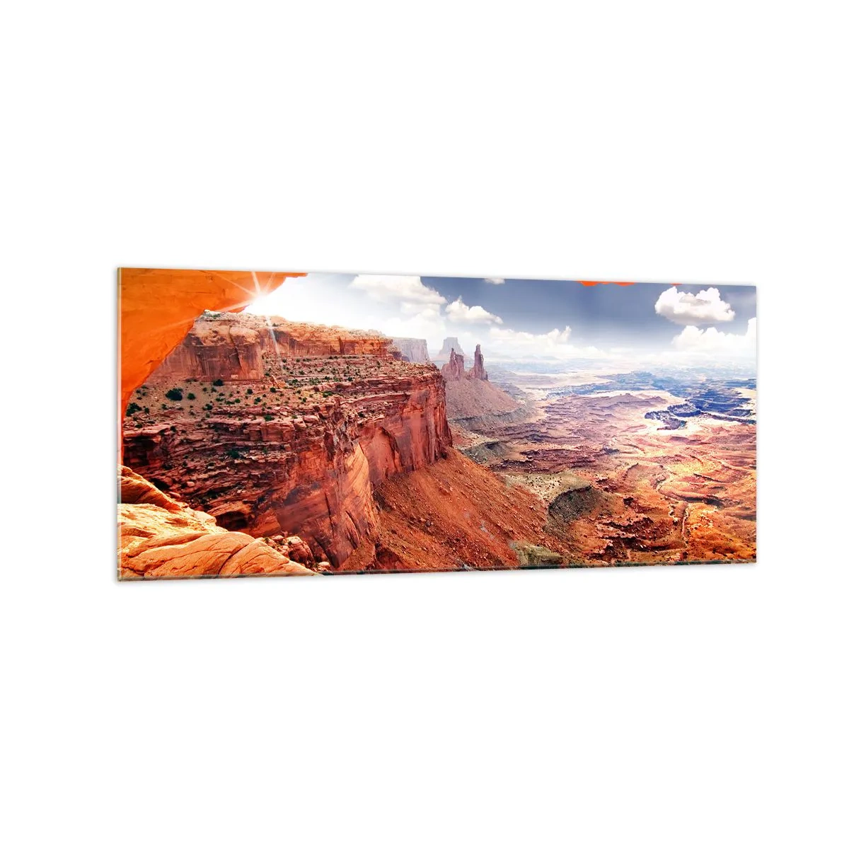 Glastavla - Bild på glas - Skapat av naturen - 120x50 cm