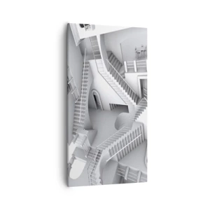 Canvastavla - Bild på duk - Rummets paradoxer - 55x100 cm