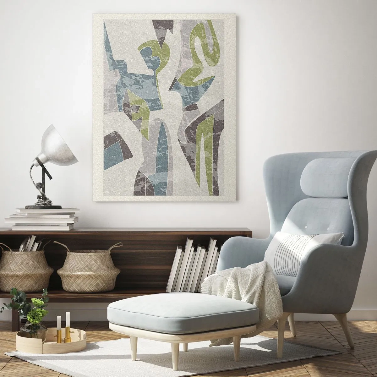 Glastavla - Bild på glas - Komposition bakom glas - 50x70 cm