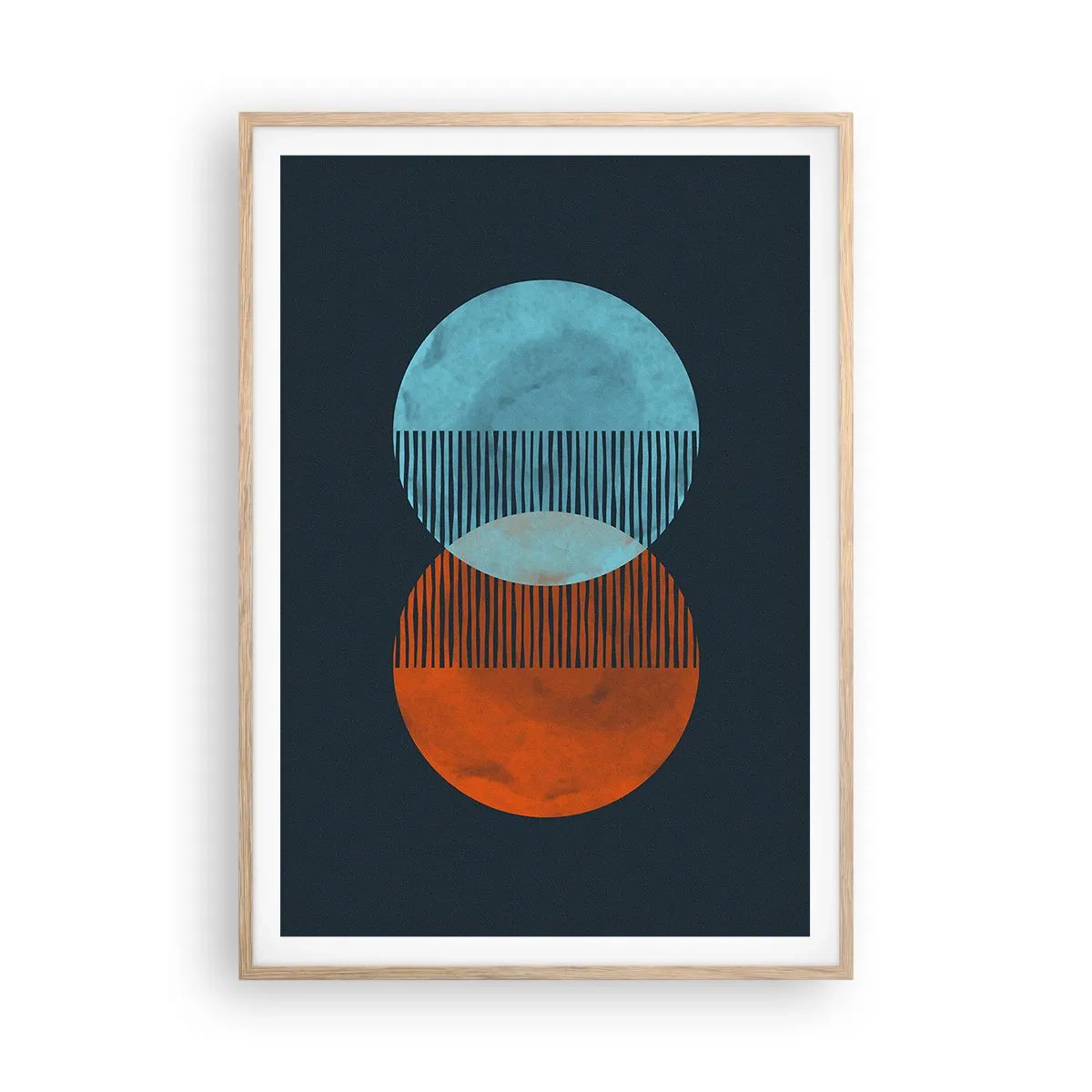 Affisch i ram av ljusek - Astronomisk fantasi - 70x100 cm