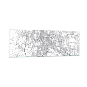 Glastavla - Bild på glas - Romersk ring - 90x30 cm