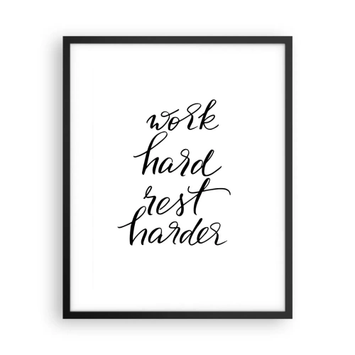 Affisch i svart ram - Livsbalans - 40x50 cm