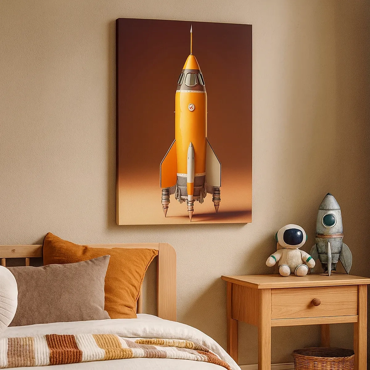 Canvastavla - Bild på duk - Det börjar med en dröm - 50x70 cm