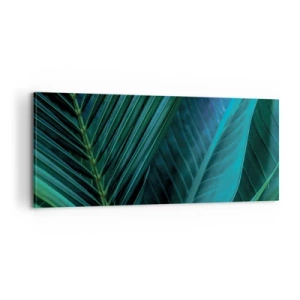 Canvastavla - Bild på duk - Grönskans anatomi - 100x40 cm