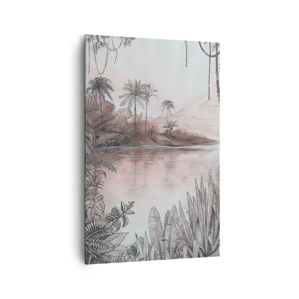 Canvastavla - Bild på duk - En upptäcktsresandes dagbok från 1800-talet - 80x120 cm