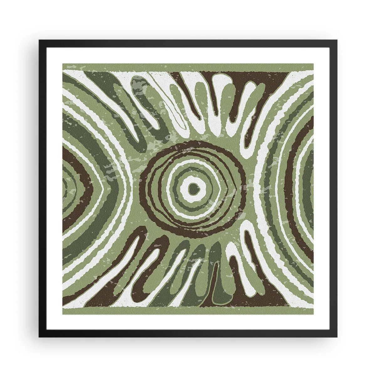 Affisch i svart ram - Explosion av känslor - 60x60 cm