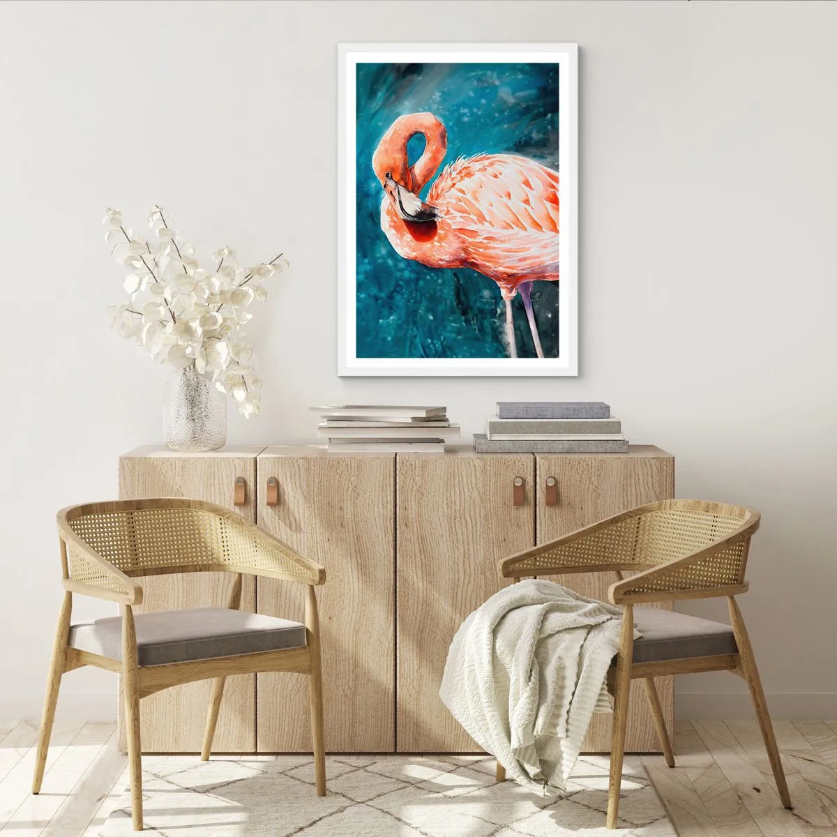 Affisch i vit ram - Dekorativt till sin natur - 70x100 cm