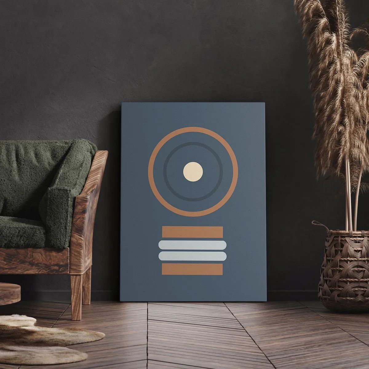 Canvastavla - Bild på duk - Sakens kärna - 65x120 cm