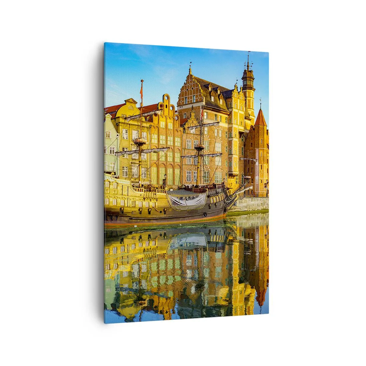 Canvastavla - Bild på duk - Det förflutnas spegelbild - 80x120 cm