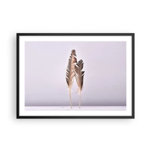 Affisch i svart ram - Mot intet - 70x50 cm