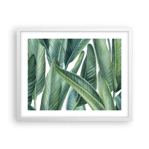 Affisch i vit ram - Grönskan i sig själv - 50x40 cm