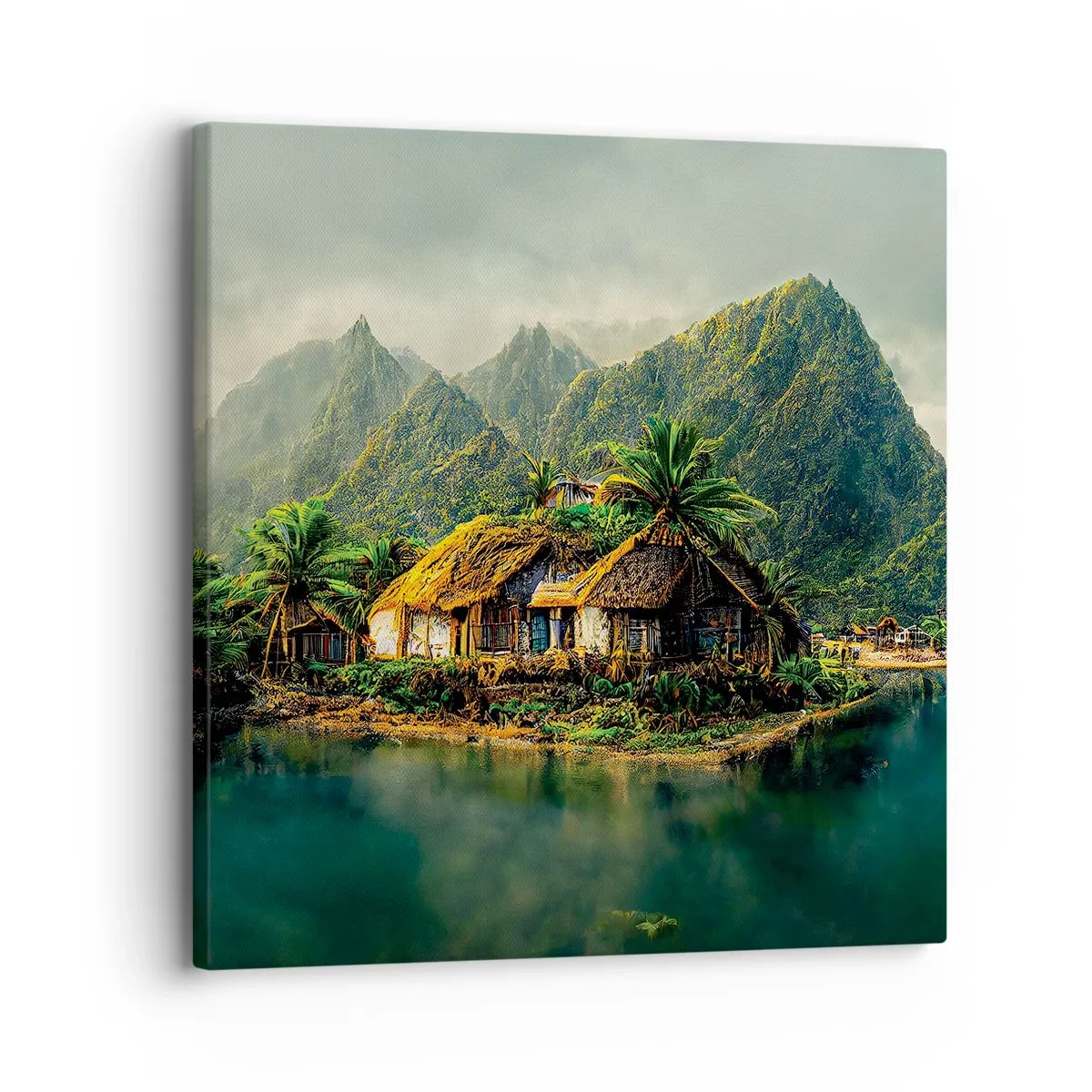 Canvastavla - Bild på duk - Tropiskt paradis - 30x30 cm