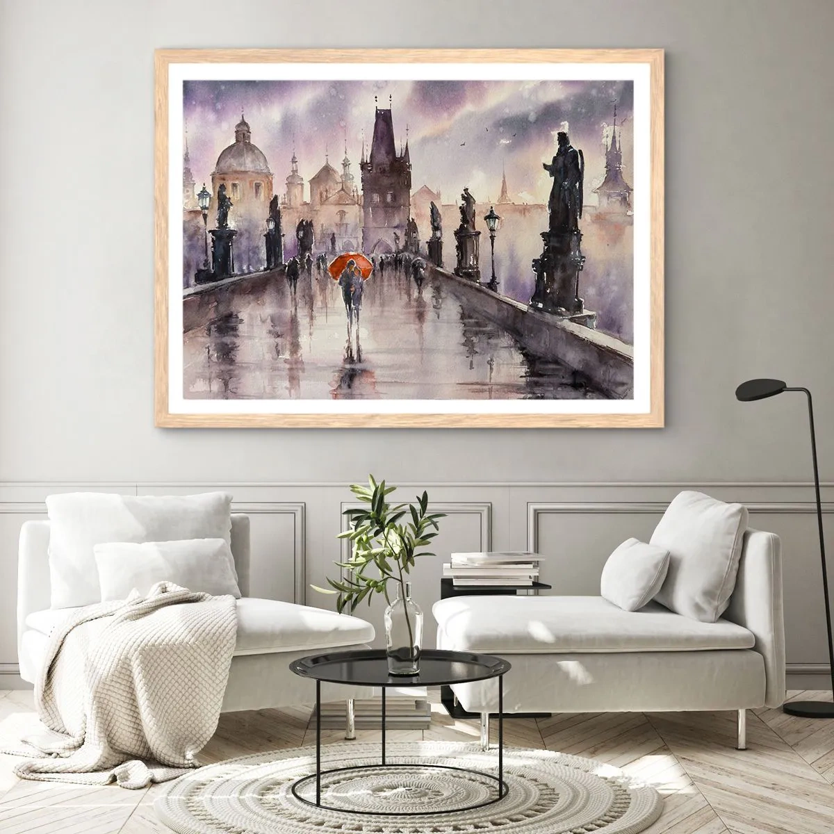 Affisch i ram av ljusek - Människor förändras inte - 70x50 cm