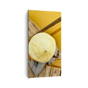 Canvastavla - Bild på duk - Liv på den gula floden - 65x120 cm