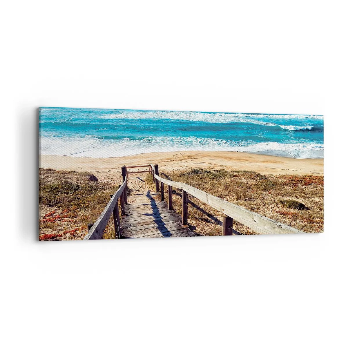 Canvastavla - Bild på duk - Spring! - 120x50 cm