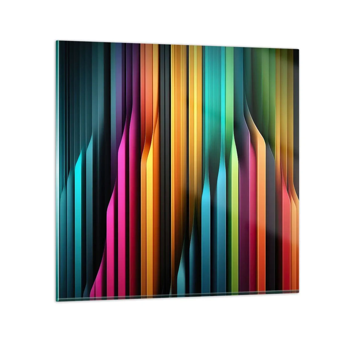 Glastavla - Bild på glas - Lysande orgel - 50x50 cm