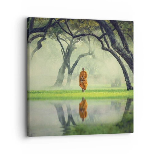 Canvastavla - Bild på duk - På väg till upplysningen - 30x30 cm