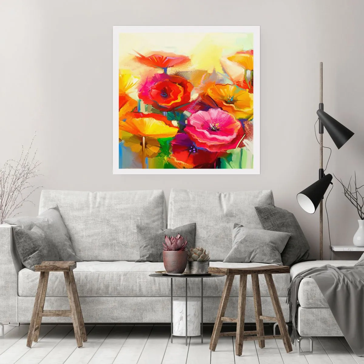 Affisch - Inte bara rött - 50x50 cm