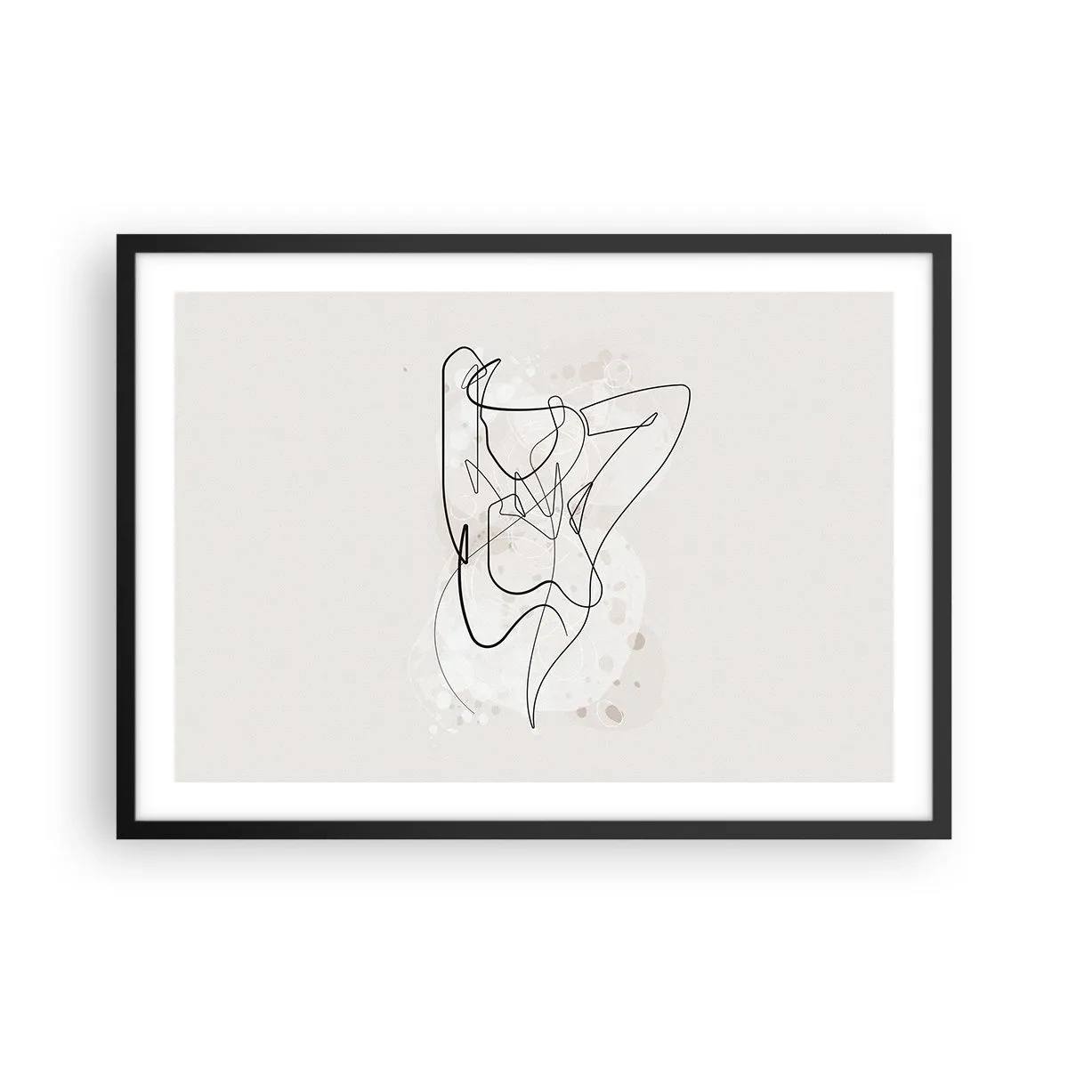 Affisch i svart ram - Konsten att förföra - 70x50 cm