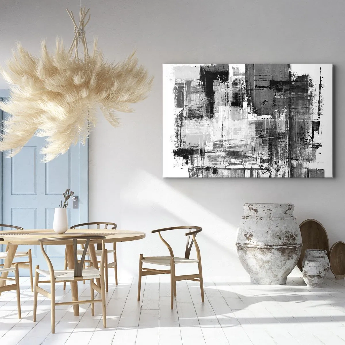 Canvastavla - Bild på duk - Grått är vackert - 120x80 cm