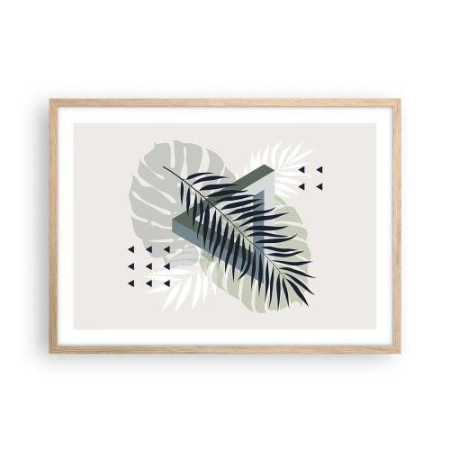 Affisch i ram av ljusek - Natur och geometri – två ordningar? - 70x50 cm