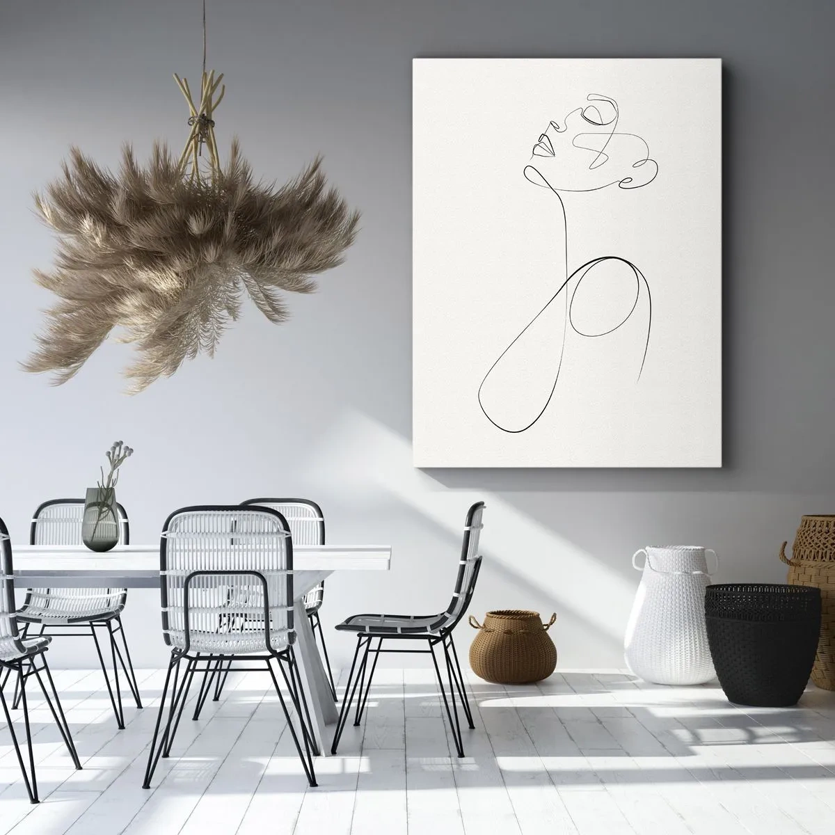 Canvastavla - Bild på duk - Förvirrad i drömmarna - 65x120 cm